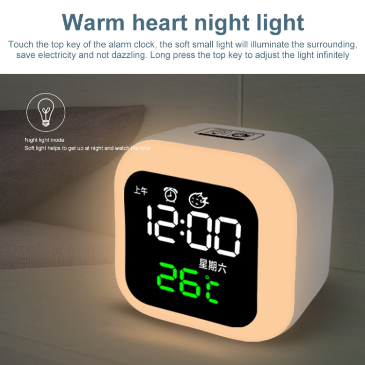 USB Home Smart Clock with Night Light & Memory Function & LED Display