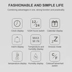 TS-8608 Multifunction Large Screen Clock Household Creative Thermometer Hygrometer — view 4