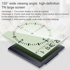 TS-8675 Multifunction Large Screen Clock Household Creative Thermometer Hygrometer