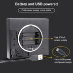 TS-WP10-W Waterproof Bathroom Wall Clock Timer Household Thermometer Hygrometer