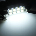 2 PCS 41mm Festoon 3W 300LM White Light 8 LED 3528 SMD Canbus Error-Free Car Reading Lamps, DC 12