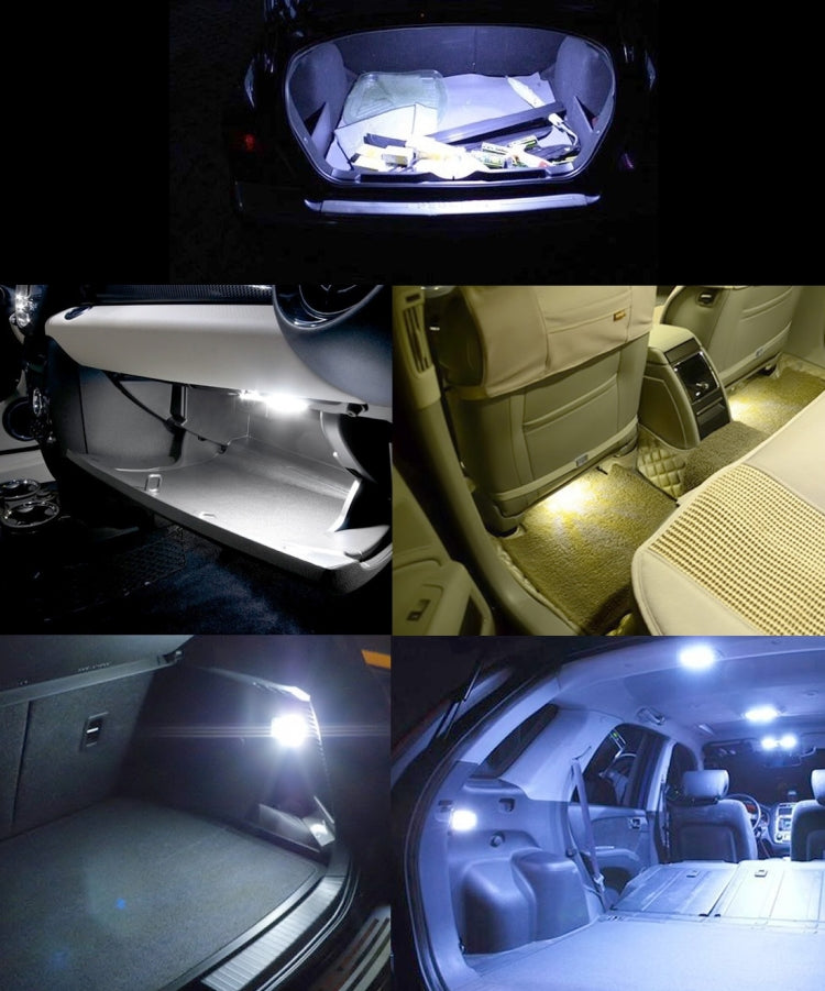 2 PCS 41mm Festoon 3W 300LM White Light 8 LED 3528 SMD Canbus Error-Free Car Reading Lamps, DC 12