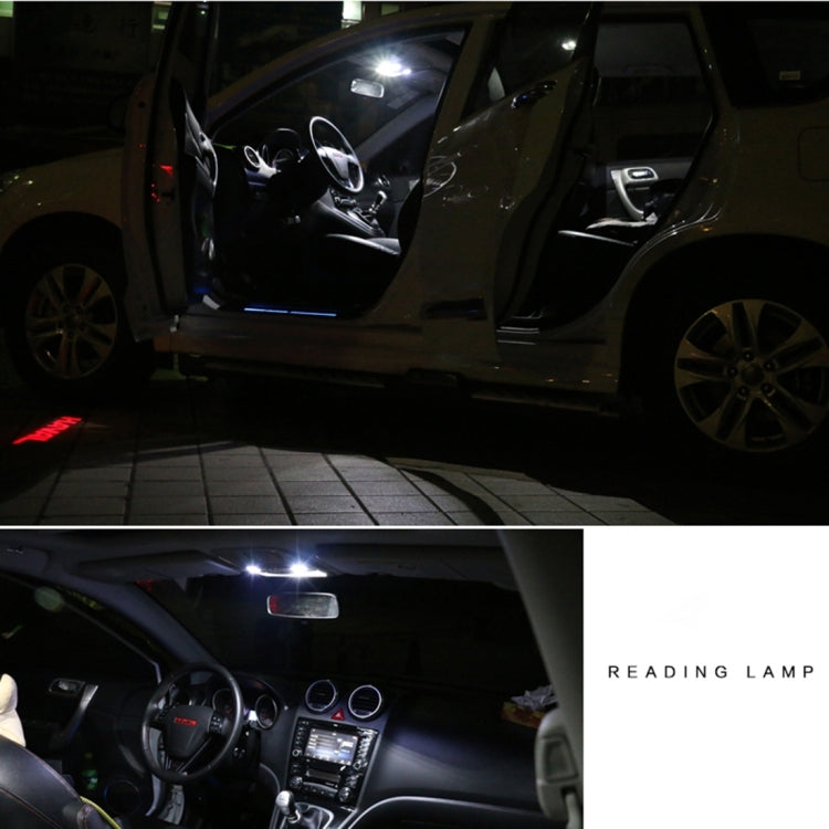 2 PCS 41mm Festoon 3W 300LM White Light 8 LED 3528 SMD Canbus Error-Free Car Reading Lamps, DC 12