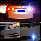 DC 12V 10W 900LM 6500K Car Angel Eyes Fog Lamp Foglight(White Light + White Light), 3.0 inch