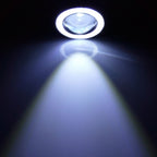 DC 12V 10W 900LM 7000K Car Angel Eyes Fog Lamp Foglight(White Light + White Light), 3.5 inch