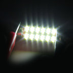 2 PCS DC 12V 2W 39MM 4014 Bicuspid Port No Decoding Car Dome Lamp LED Reading Light with 10 LED Lights