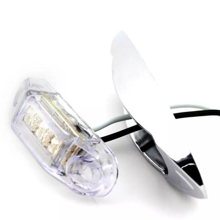 10 PCS DC 10-30V Car Truck Trailer Piranha 3-LED Side Marker Indicator Lights Bulb Lamp, Light Color: White