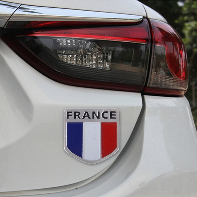 Shield Shape Metal Car Badge Decorative Sticker, Size: Small