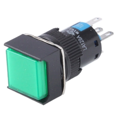 Car DIY Square Button Push Switch with LED Indicator, DC 24V — DC 24V Red