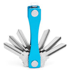 Portable Metal Key Storage Clip, (Black), (Orange), (Pink), (Green), (Grey), (Red) — (Pink)