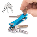 Portable Metal Key Storage Clip, (Black), (Orange), (Pink), (Green), (Grey), (Red) — (Green)