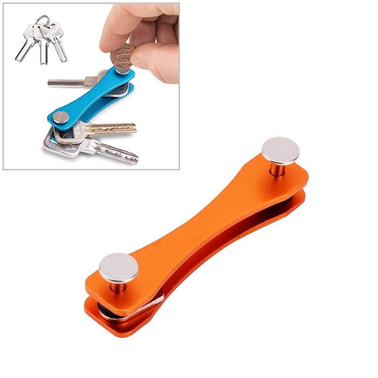 Portable Metal Key Storage Clip, (Black), (Orange), (Pink), (Green), (Grey), (Red) — (Grey)