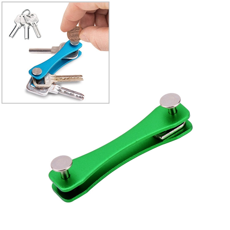 Portable Metal Key Storage Clip, (Black), (Orange), (Pink), (Green), (Grey), (Red) — Black