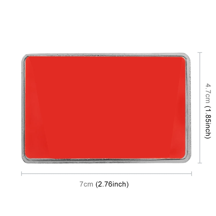 Universal Car UK Flag Rectangle Shape VIP Metal Decorative Sticker