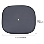 2 PCS Car Window Foldable Shade for Side Blocks UV Rays with Suction Cups, 43.5x36cm — 43.5x36cm