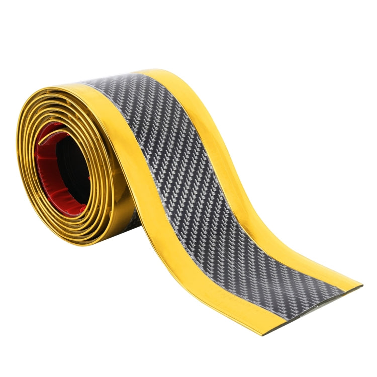 Universal Electroplate Carbon Fibre Car Door Threshold Decoration Strip Decorative Sticker, Size : 3CM x 2M