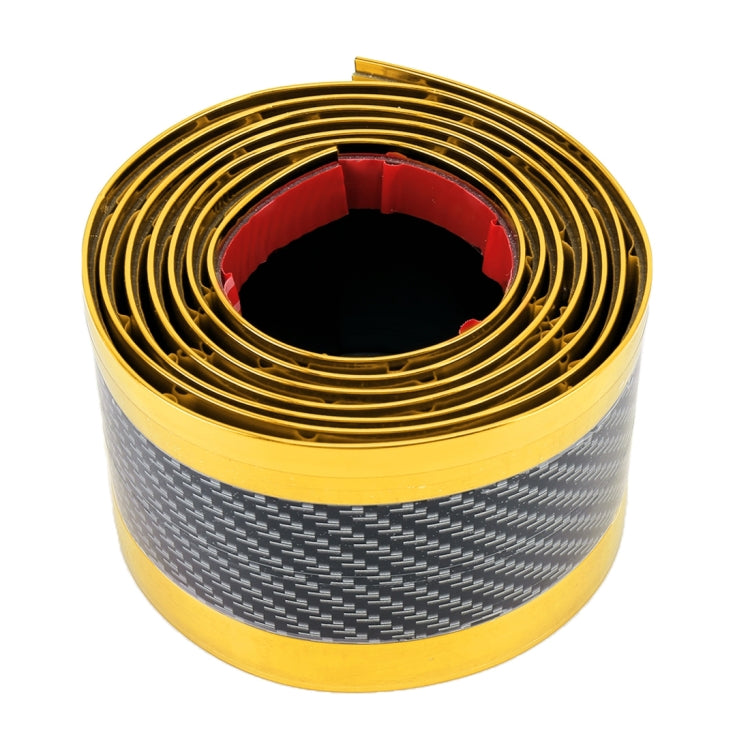 Universal Electroplate Carbon Fibre Car Door Threshold Decoration Strip Decorative Sticker, Size : 3CM x 2M