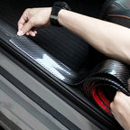 Universal Electroplate Carbon Fibre Car Door Threshold Decoration Strip Decorative Sticker, Size : 3CM x 2M