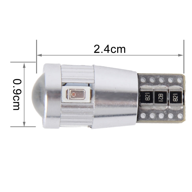 2 PCS T10 3W 6 SMD-5630 LEDs Error-Free Canbus Car Clearance Lights Lamp, DC 12V