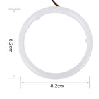 2 PCS 2.5inch 3W White Light + Yellow Light Car Angel Eyes Light, DC 12V Cable Length: 50cm