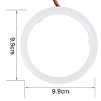 2 PCS 3inch 6W White Light + Yellow Light Car Angel Eyes Light, DC 12V Cable Length: 50cm