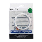 2 PCS 3inch 6W White Light + Yellow Light Car Angel Eyes Light, DC 12V Cable Length: 50cm