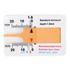 2pcs 0-20mm Plastic Tread Plan Refinding Rounds Refinding Outcome Exists Tread Tablets Plastic Tire Tread Depth Gauge