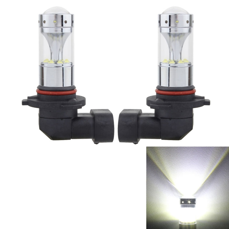 2 PCS 9006 60W 1200 LM 6000K Car Fog Lights with 12 CREE XB-D LED Lamps, DC 12V