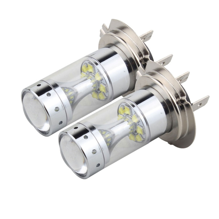2 PCS H7 60W 1200 LM 6000K Car Fog Lights with 12 CREE XB-D LED Lamps, DC 12V