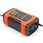FOXSUR 12V 6A Intelligent Universal Battery Charger for Car Motorcycle, Length: 55cm, EU Plug
