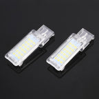 2 PCS DC12V / 1.5W / 6000K / 100LM Car Foot Nest Lights Footwell Lamp Seat Lamp 18LEDs SMD-3528 Lamps for Volkswagen