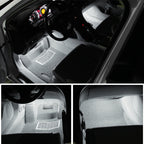 2 PCS DC12V / 1.5W / 6000K / 100LM Car Foot Nest Lights Footwell Lamp Seat Lamp 18LEDs SMD-3528 Lamps for Volkswagen