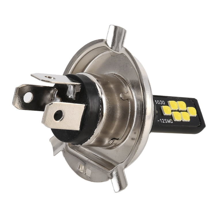2 PCS H4 DC9-16V / 3.5W(H) 1.1W(L) / 6000K / 320LM Car Auto Fog Light 12LEDs SMD-ZH3030 Lamps, with Constant Current