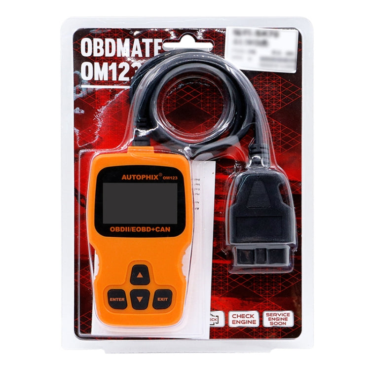 AUTOPHIX OM123 Car Portable OBD2 Scanner Car Diagnostic Tool OBD 2 Automotive Scanner EOBD Code Reader