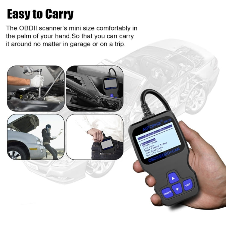 AUTOPHIX OM123 Car Portable OBD2 Scanner Car Diagnostic Tool OBD 2 Automotive Scanner EOBD Code Reader