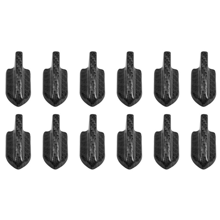 10 PCS Universal Car Carbon Fiber Texture Shark Fin Diffuser Vortex Generator Roof Spoiler