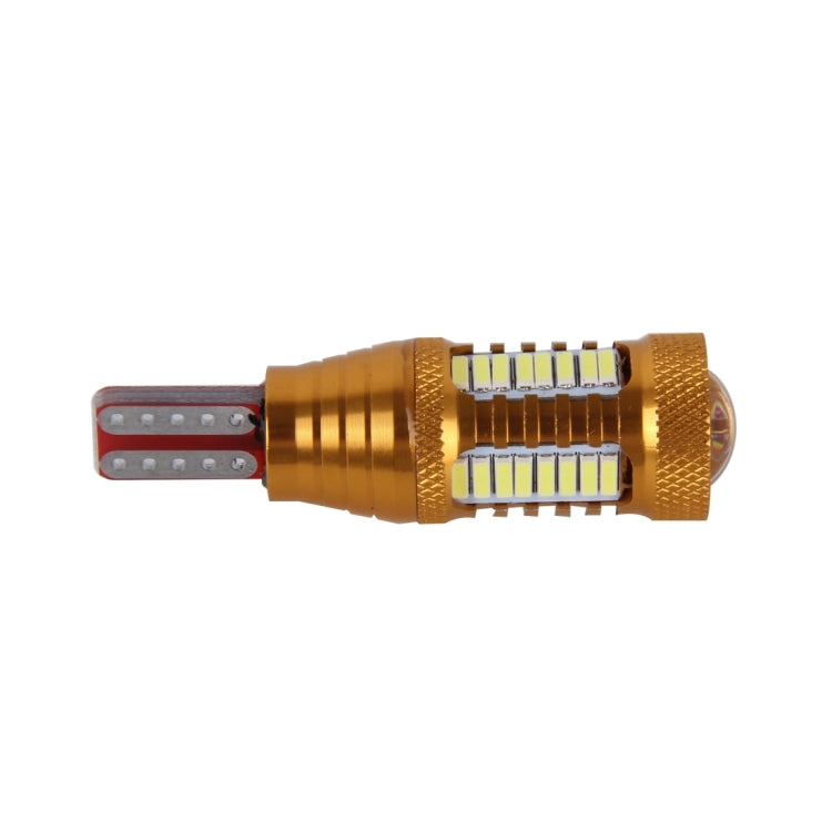 2 PCS T15-4014-32SMD + 1CREE 5W 650LM White Light LED Decode Car Clearance Lights Lamp, DC12V（Gold）