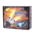2 PCS 1156/BA15S/BAU15S 10W 1000LM 6000K White + Yellow Light DRL&Turn Light with 20 SMD-5730-LED Lamps，DC 12-24V