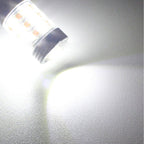 2 PCS 1156/BA15S/BAU15S 10W 1000LM 6000K White + Yellow Light DRL&Turn Light with 20 SMD-5730-LED Lamps，DC 12-24V