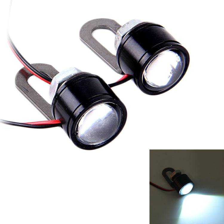 2 PCS 12V 3W Eagle Eyes LED Strobe Light For Motorcycle ，Wire Length: 90cm — view 8