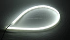 2 PCS 12V Car Daytime Running Lights Soft Article Lamp, White + Yellow Light, Length: 85cm