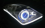 2 PCS 12V Car Daytime Running Lights Soft Article Lamp, White + Yellow Light, Length: 85cm