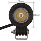 DC 9-32V 10W 1000LM 6500K Waterproof Vehicle Car Boat Marine External Work Lights Emergency Lights 30 Degrees Spot Light LED Car Bulbs with 1 Intense CREE LED Lights