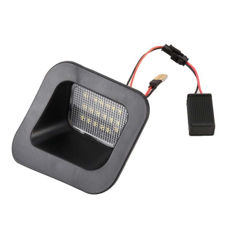 2 PCS DC12V / 2W / 6000K / 120LM Car LED License Plate Light 18LEDs SMD-3528 Lamps for Dodge, White Light