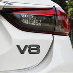 Car Metal Body Decorative Sticker, V8 Separate Shape
