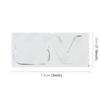 Car Metal Body Decorative Sticker, V8 Separate Shape