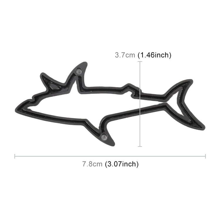 Car Metal Body Decorative Sticker, Shark Shape