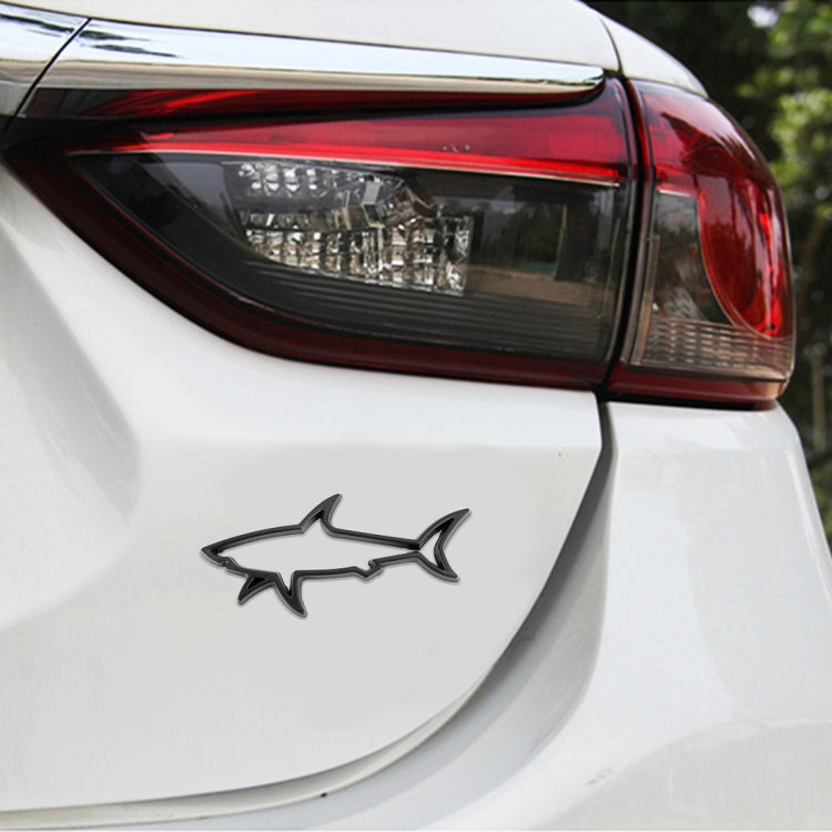 Car Metal Body Decorative Sticker, Shark Shape