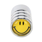 4 PCS Smile Pattern Gas Cap Mouthpiece Cover Gas Cap Tire Cap Car Motor Bicycle Tire Valve Caps