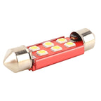 2 PCS 41mm DC12V / 2.2W / 6000K / 130LM 6LEDs SMD-3030 Car Reading Lamp